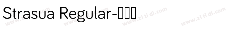Strasua Regular字体转换